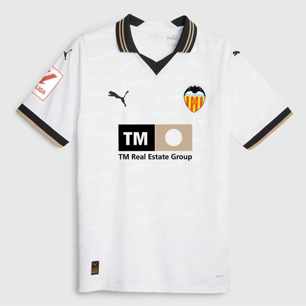 Tailandia Camiseta Valencia Replica Primera Ropa 2023/24